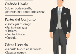 ¿Cuál es el protocolo para vestir de chaqué en una boda de día?